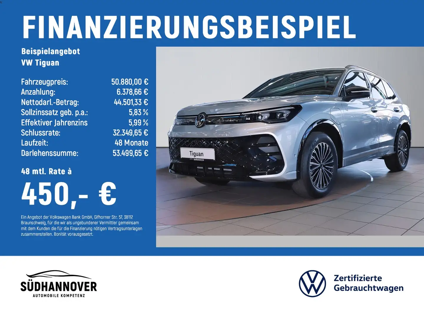 Volkswagen Tiguan 1.5 TSI eHybrid 150 kW R-Line 1.5 TSI DSG eHybr... Silber - 2