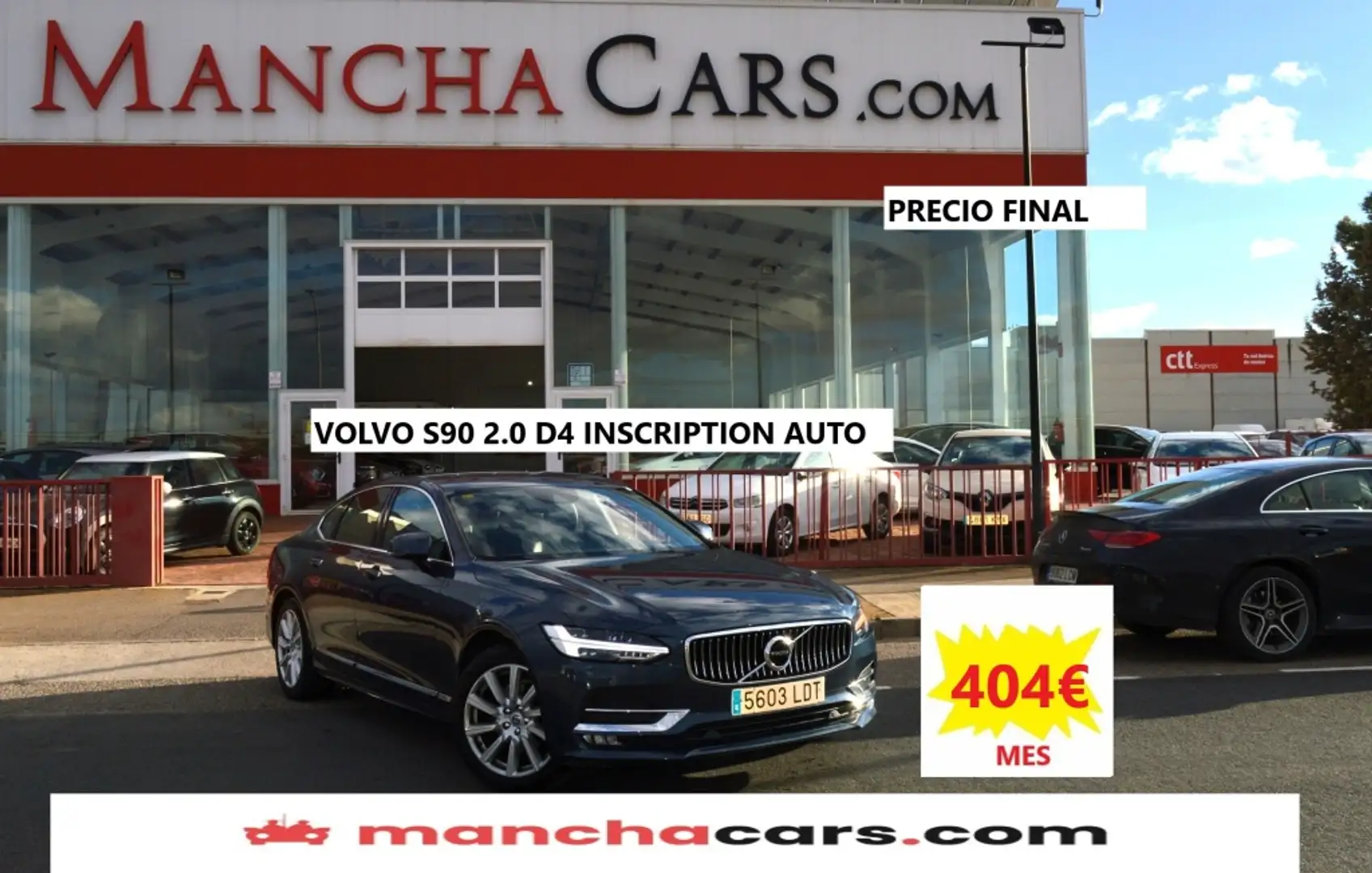 Volvo S90 D4 Inscription Aut. Bleu - 1