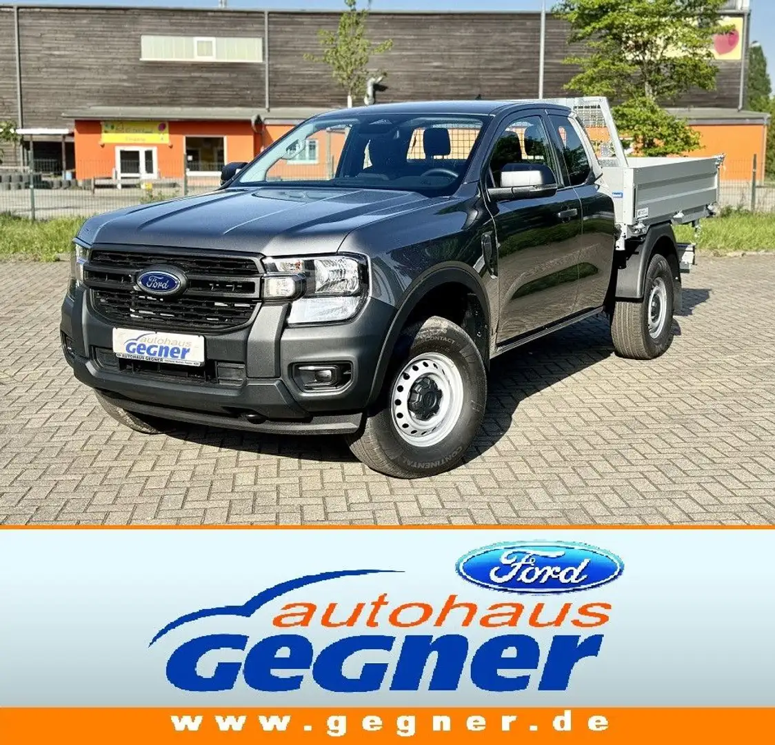 Ford Ranger 2.0 TDCI XL ExtraKab 3-S.-Kipper  AHK WiP Grey - 1