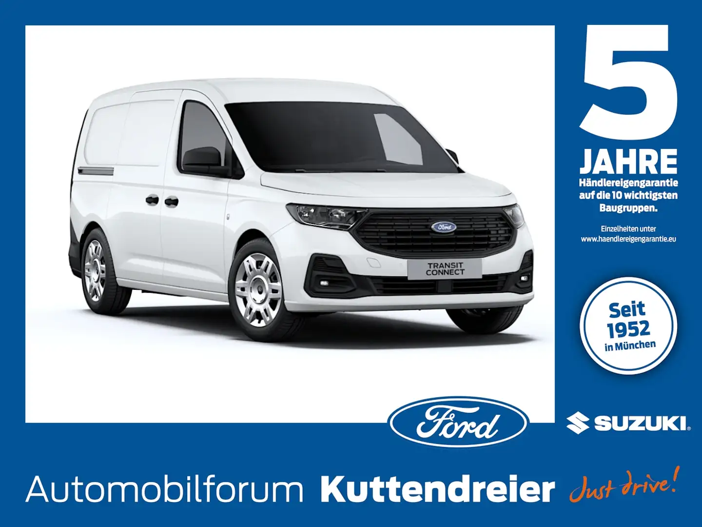 Ford Transit Connect Kasten Trend L1 NAV*PDC*SPURHALTE Weiß - 1