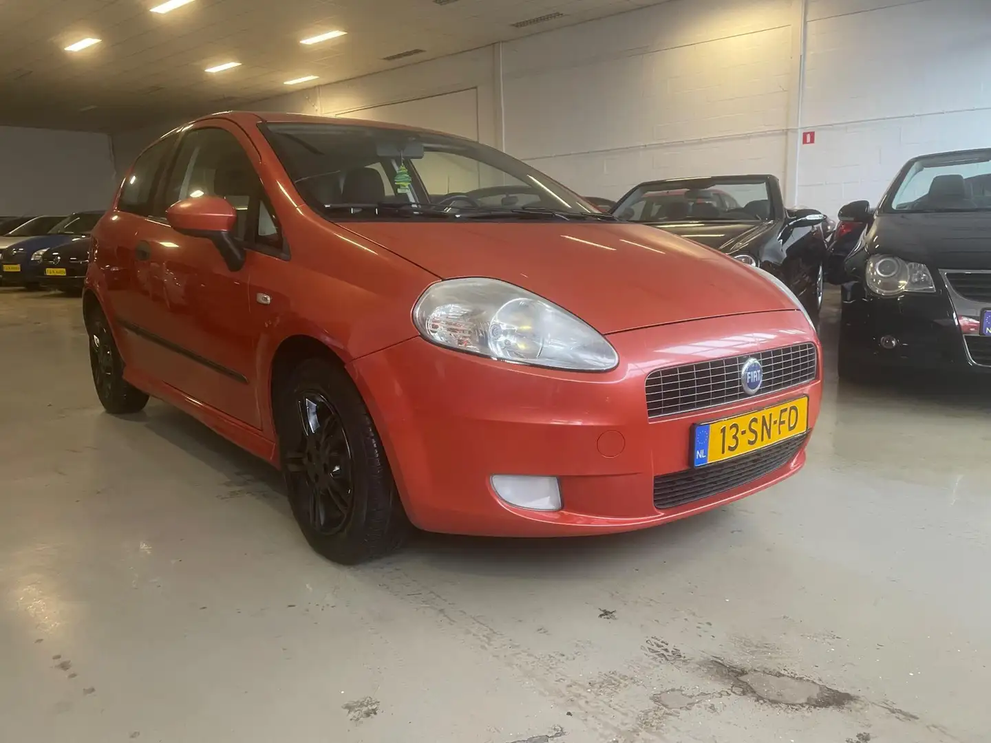 Fiat Grande Punto 1.2 Sportsound airco nette auto Oranje - 1
