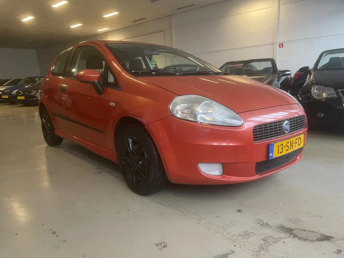 Fiat Grande Punto 1.2 Sportsound airco nette auto Oranje - 2