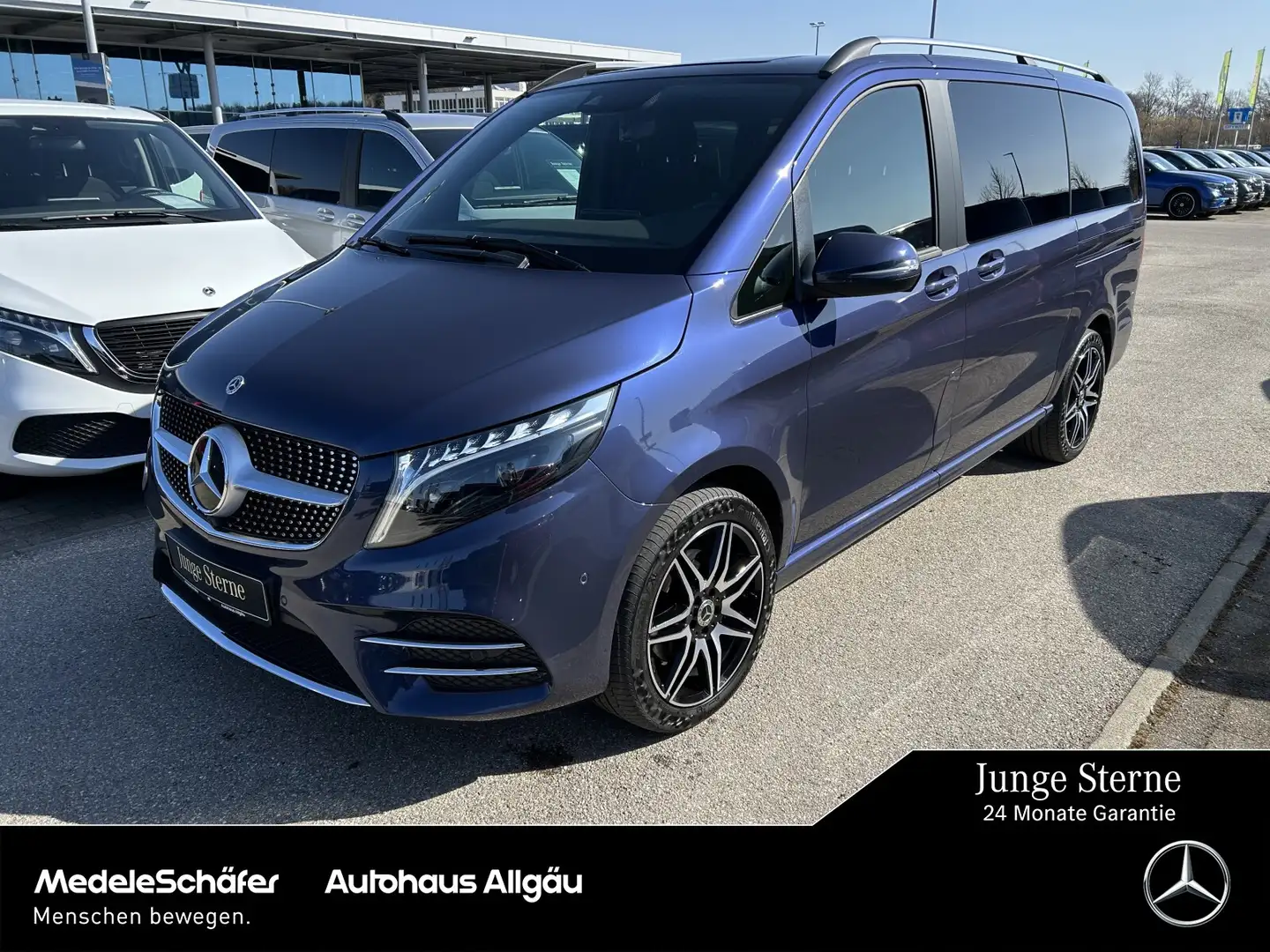 Mercedes-Benz V 300 V 300 d 4MATIC EDITION Lang AMG AIRMATIC LIEGE 4m Blau - 1