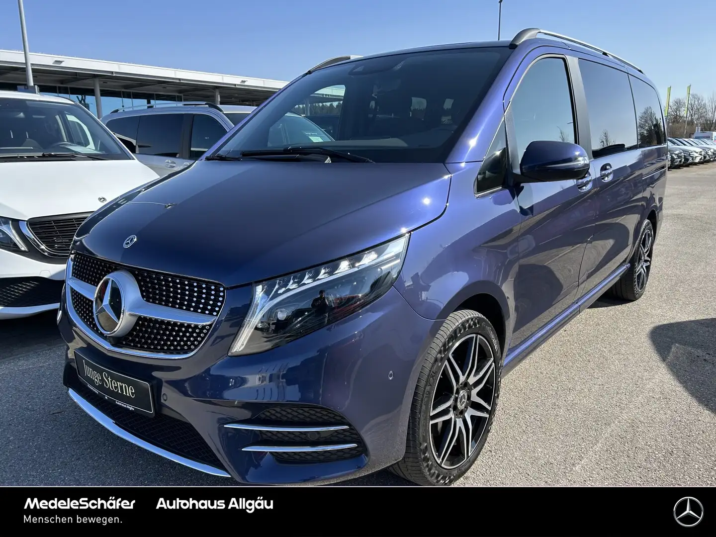 Mercedes-Benz V 300 V 300 d 4MATIC EDITION Lang AMG AIRMATIC LIEGE 4m Blau - 2