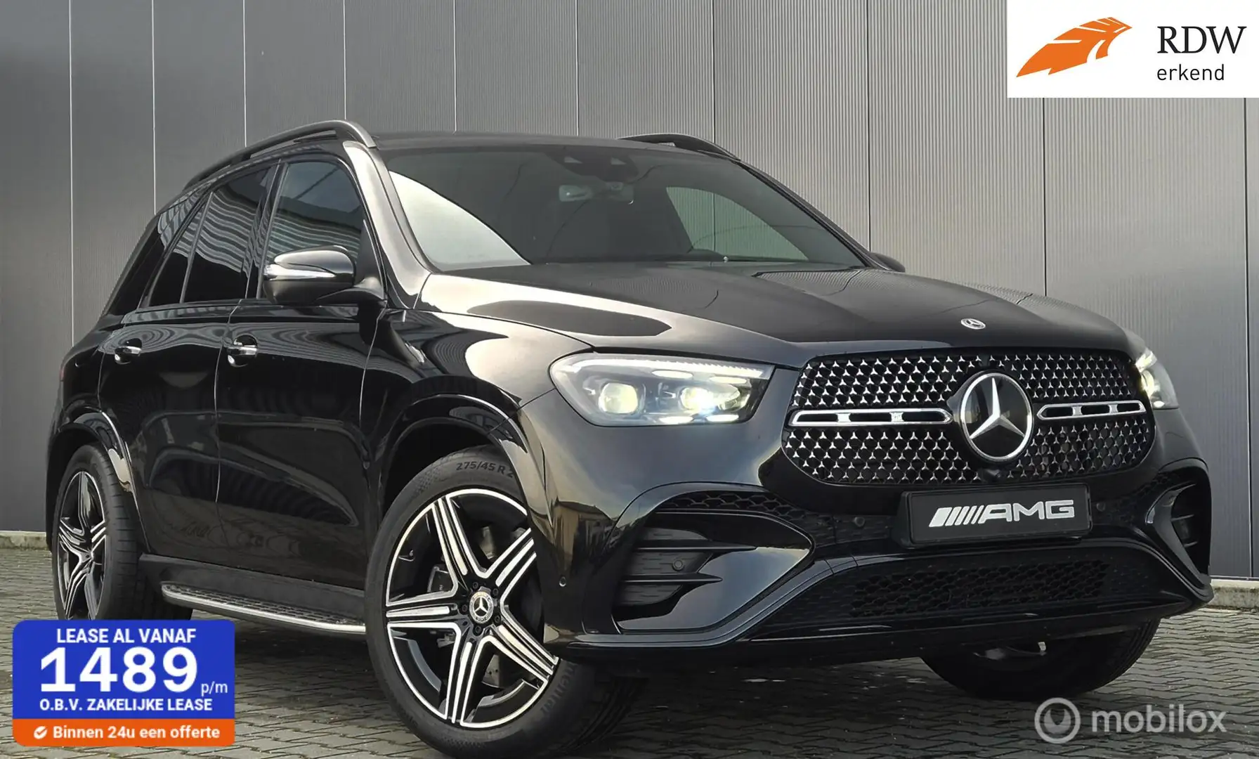 Mercedes-Benz GLE 450 d 4MATIC V6 Premium Plus 2xAMG Distr Panorama Nigh Zwart - 1