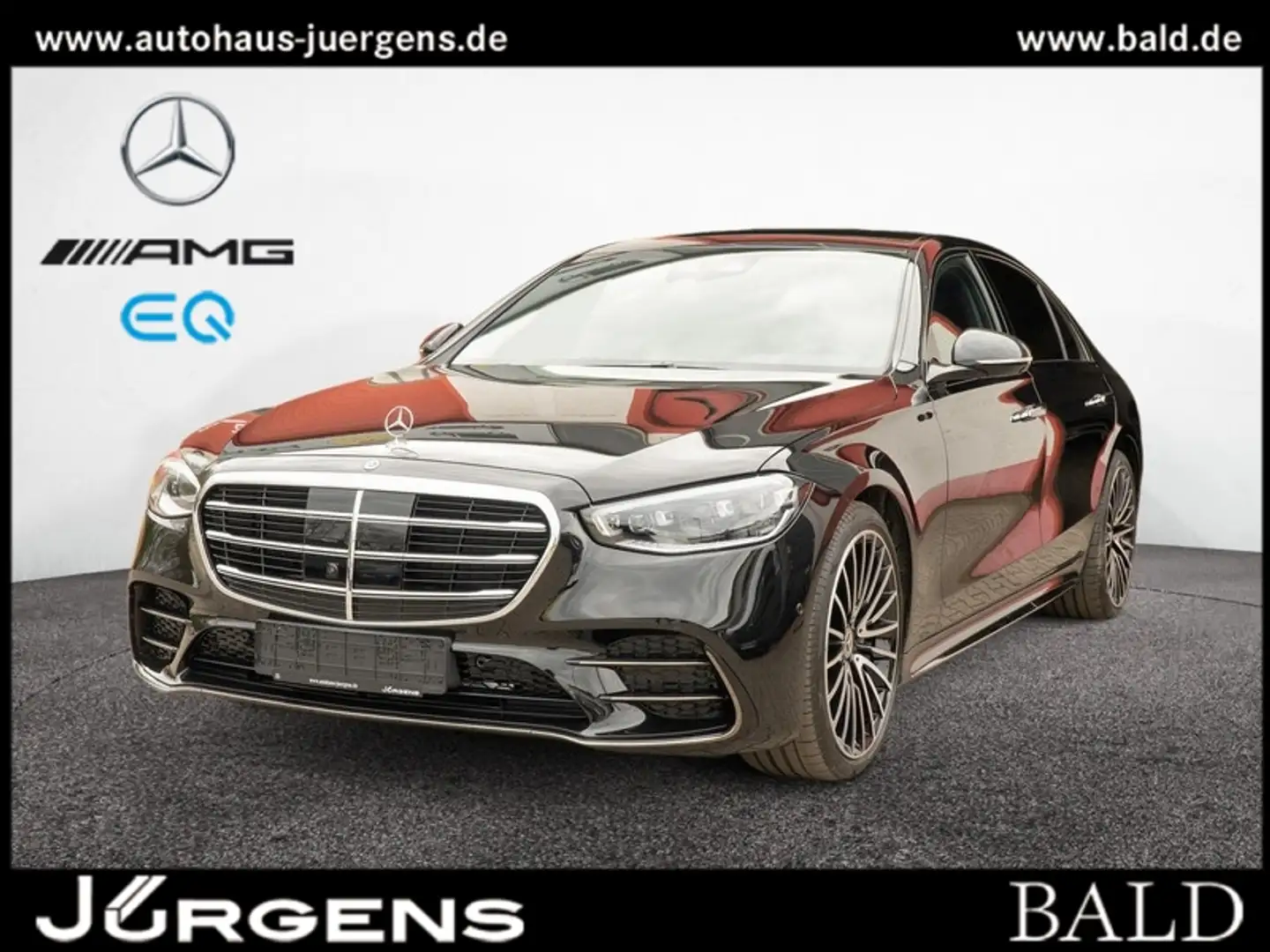 Mercedes-Benz S 450 d 4M L AMG-Sport/Pano/Burm3D/Sitzklima/HUD Чорний - 1