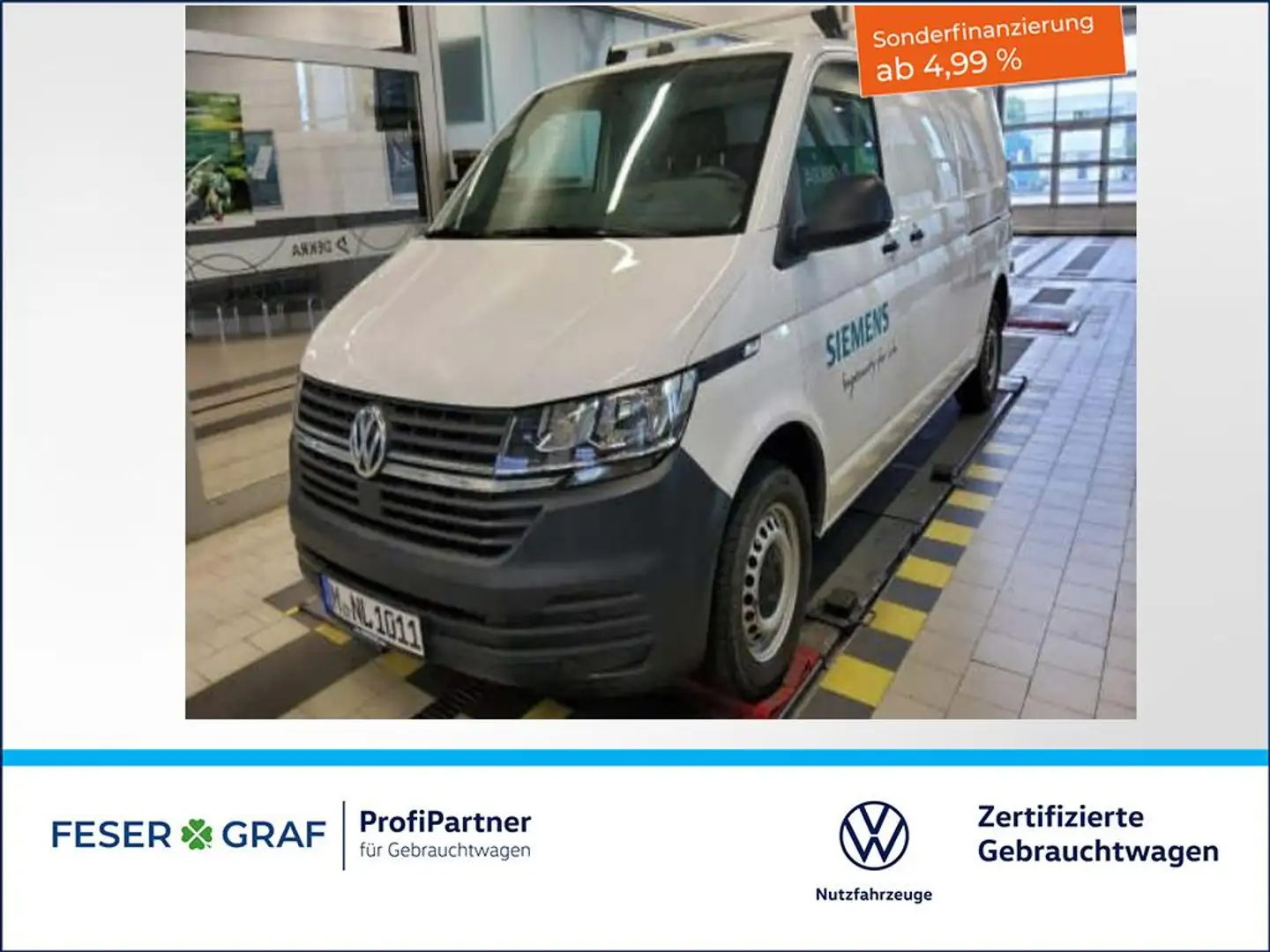 Volkswagen T6.1 Transporter 6.1 Kasten 2.0 TDI LR Standheizung / Weiß - 1