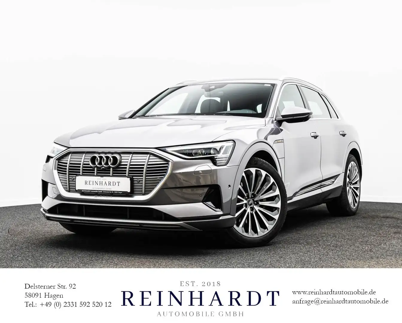 Audi e-tron 55 ADVANCED LED/AIR-SUS/KEYLESS/SIDE/360° Gris - 1