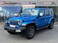 Jeep Wrangler PHEV 2.0 380 PS AT 4xe Sahara AUT Bleu - thumbnail 1