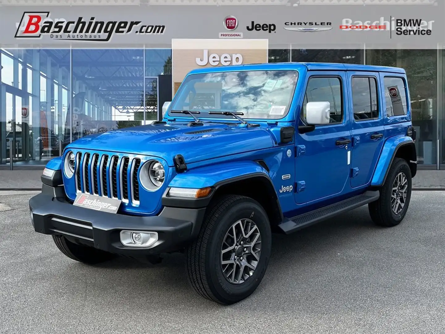 Jeep Wrangler Sahara PHEV 380 PS 4xe Blau - 1