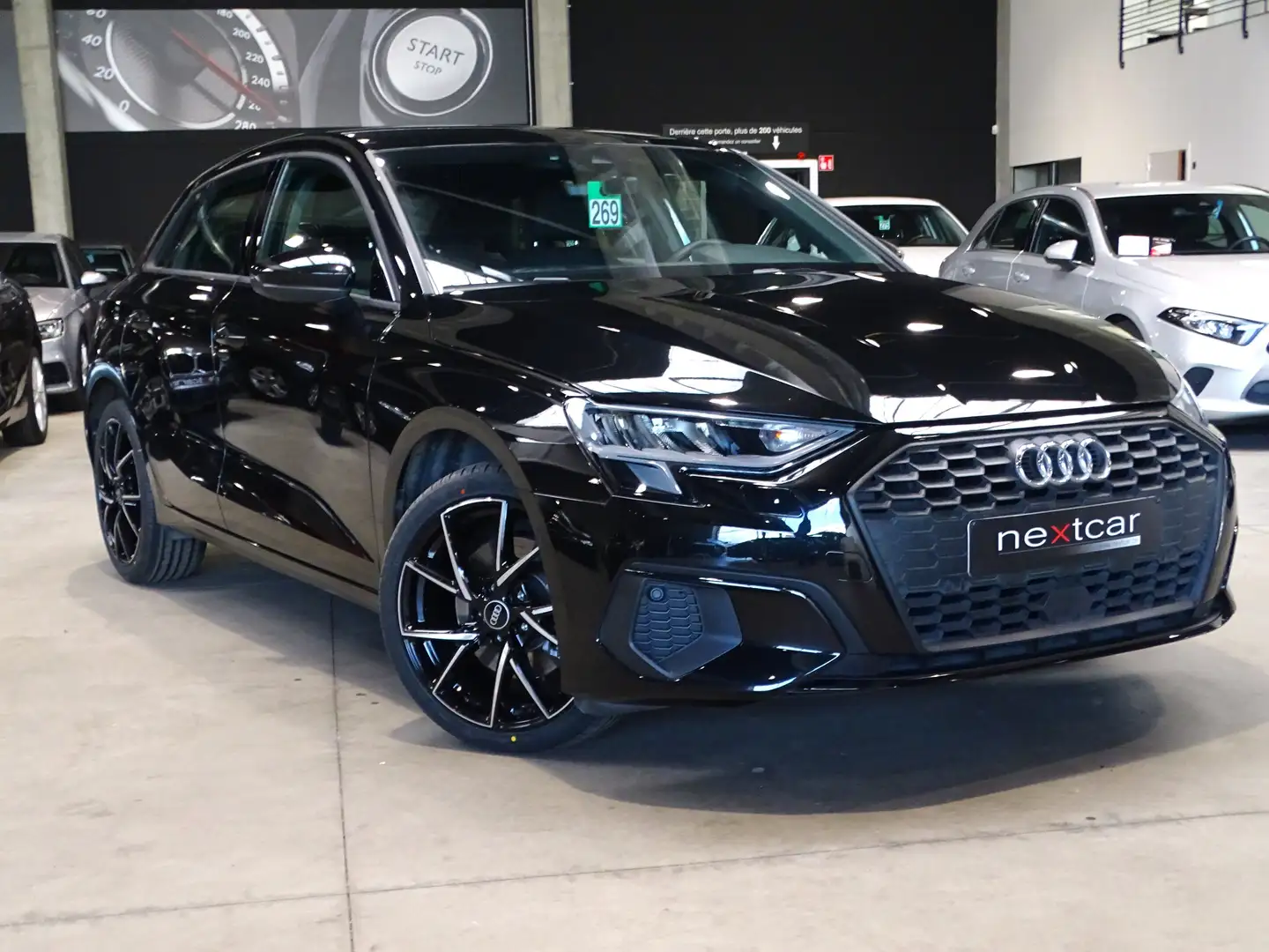 Audi A3 30TDi SportBack Adv. New *CARPLAY-CUIR-NAVI-LED* Noir - 2