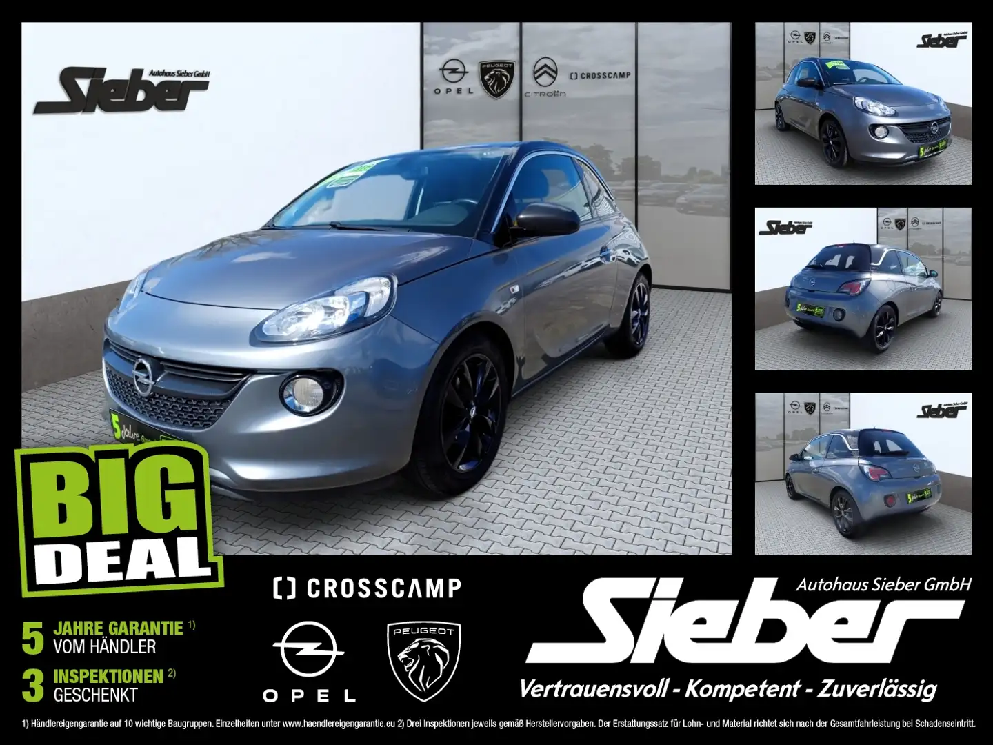Opel Adam 1.4 120 Jahre PDC Klima Sitzhzg Kamera Gri - 1