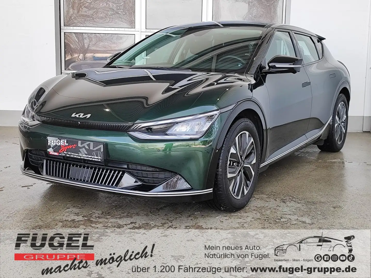 Kia EV6 58 kWh 2WD Air|LED|Navi|ACC|360° Grün - 1