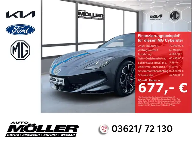 MG Cyberster Xpower Leder Allrad El.Verdeck Navi Bose LED 360°