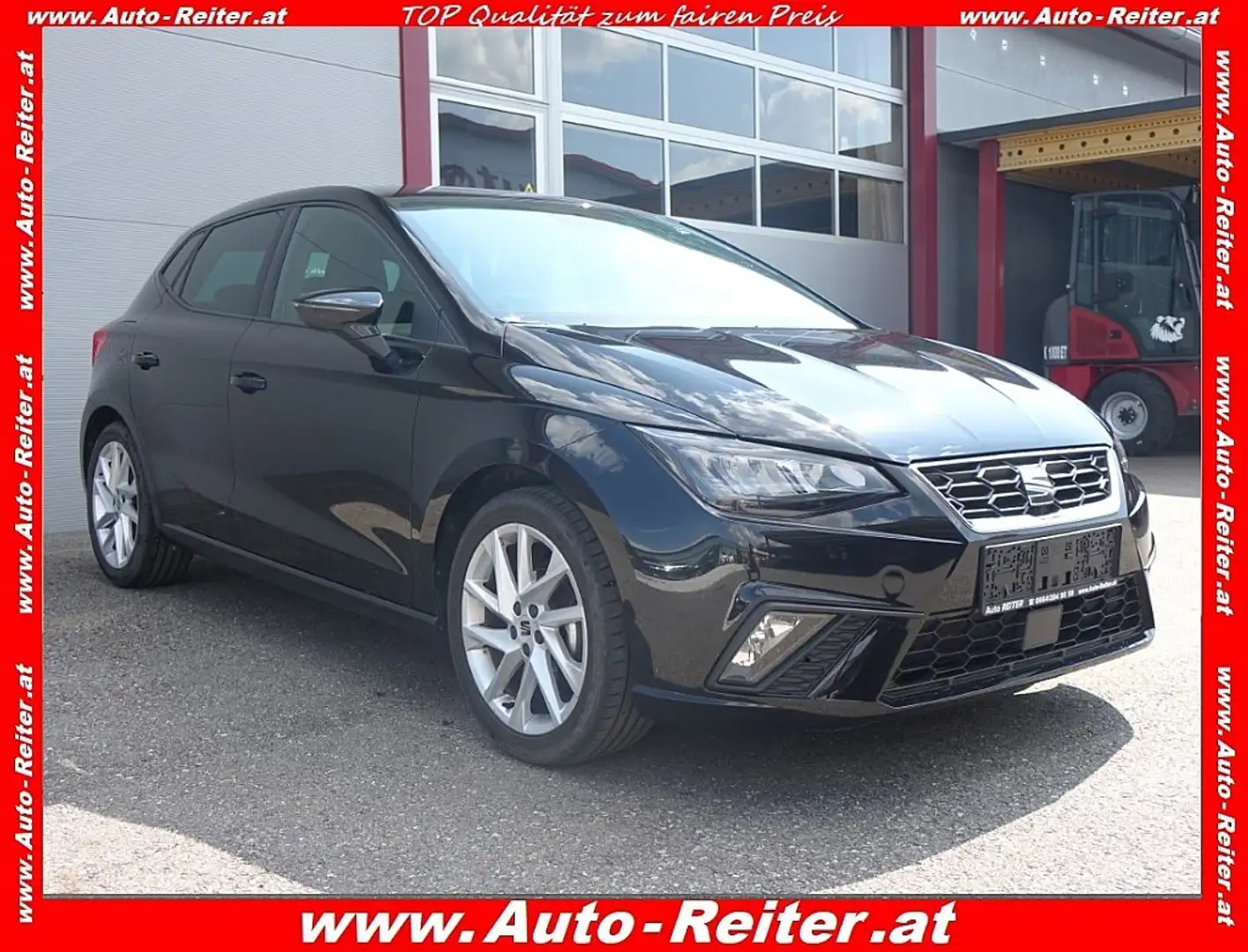 SEAT Ibiza 1,0 EcoTSI FR *LED, ACC, CARPLAY* Zwart - 1