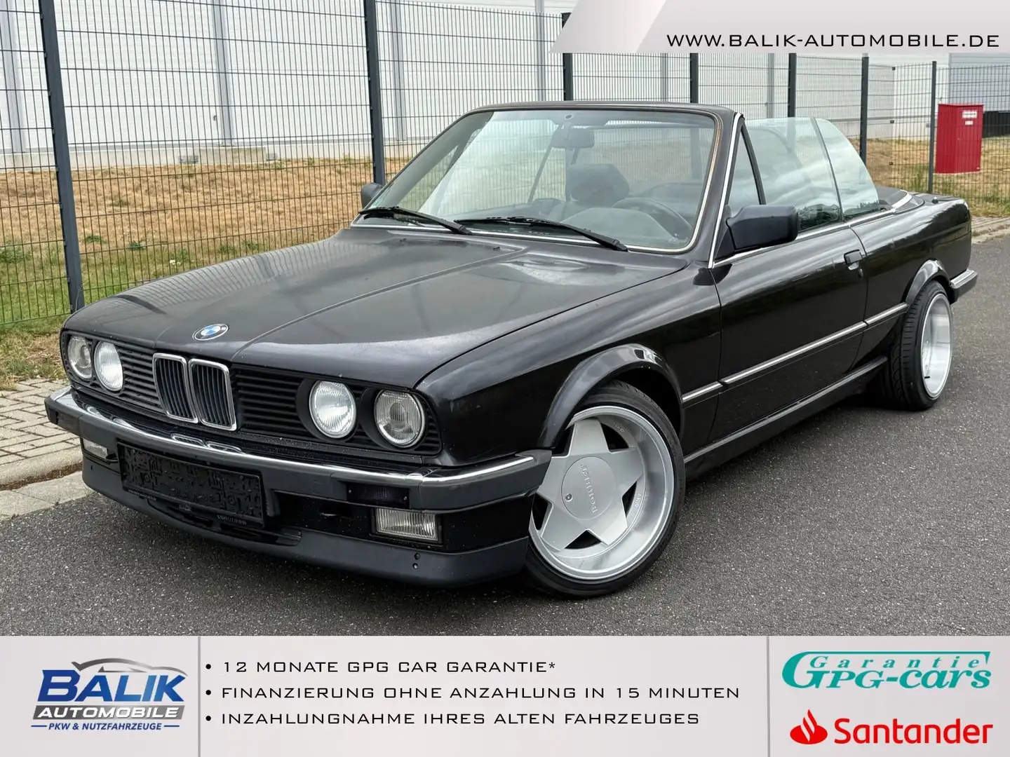 BMW 325 i Cabrio*2.HAND seit 25 Jahren! Original lack Schwarz - 1