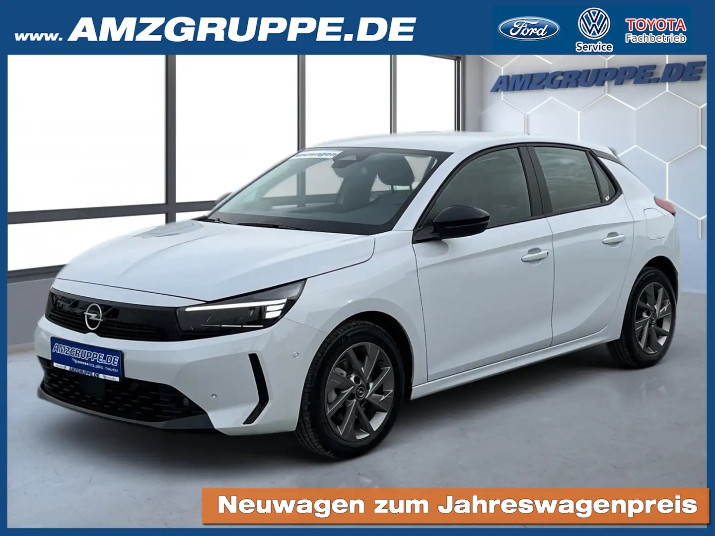 Opel Corsa 1.2T 5tg Edition 16 Alu+Komfort+TechPaket Weiß - 1