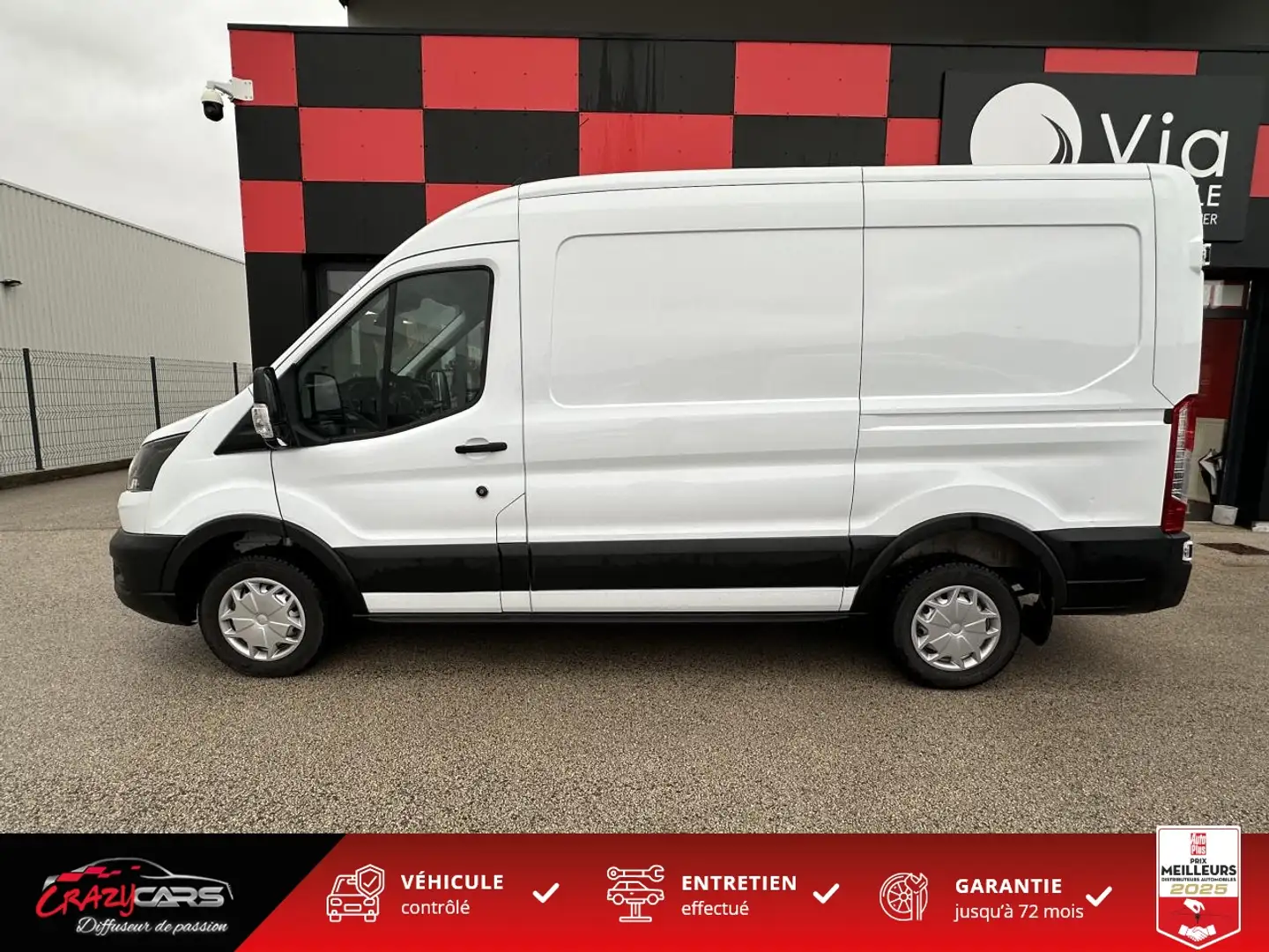 Ford Transit L2H2 2.0 - 130 Trend Business  - TVA - CAM - ATTEL Wit - 2
