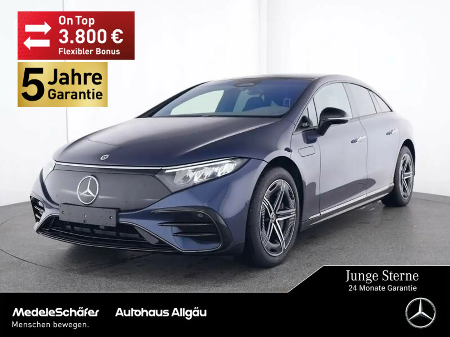 Mercedes-Benz EQS EQS 580 4M AMG NAPPA 4xMassage TV-Fond 4D NP172 Blau - 1