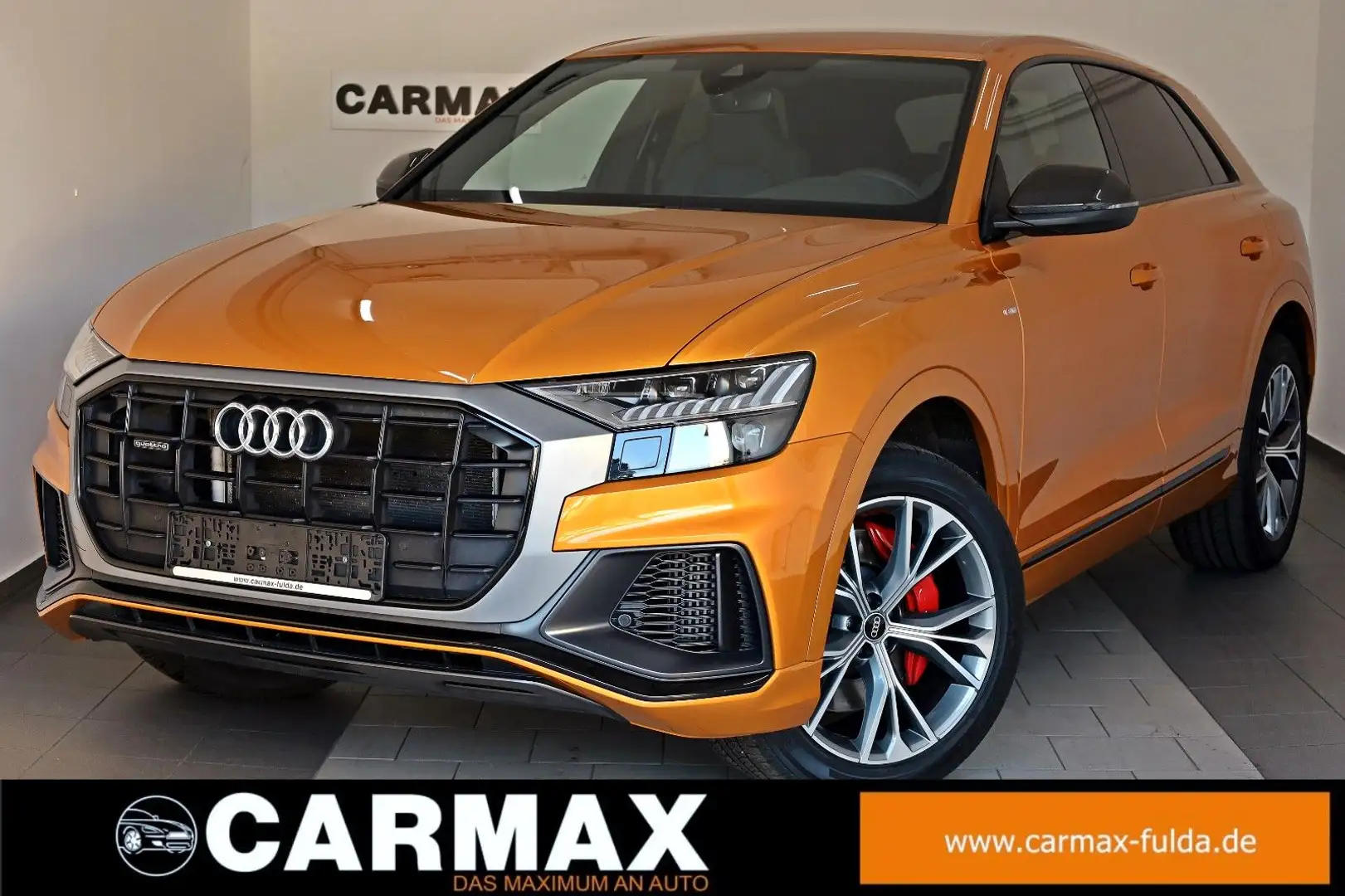 Audi Q8 60 TFSI e quattro,S Line,Matrix, CarPlay, 21" Orange - 1