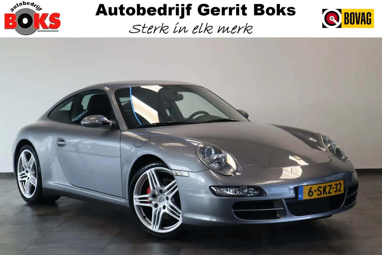 Porsche 997 3.8 Carrera 4S 355PK Navigatie 19LMV Volleder inte Šedá - 1