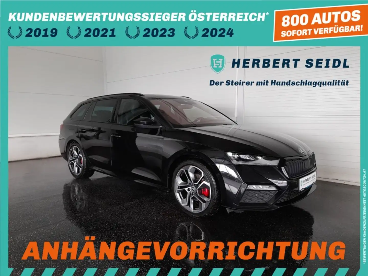 Skoda Octavia Combi "RS PLUS" 2,0 TDI DSG *19 ZOLL / RS EXKLUSIV INTERIEUR / MATRIX-LED / DCC / STANDHZG / AHV / MEMORY* Schwarz - 1
