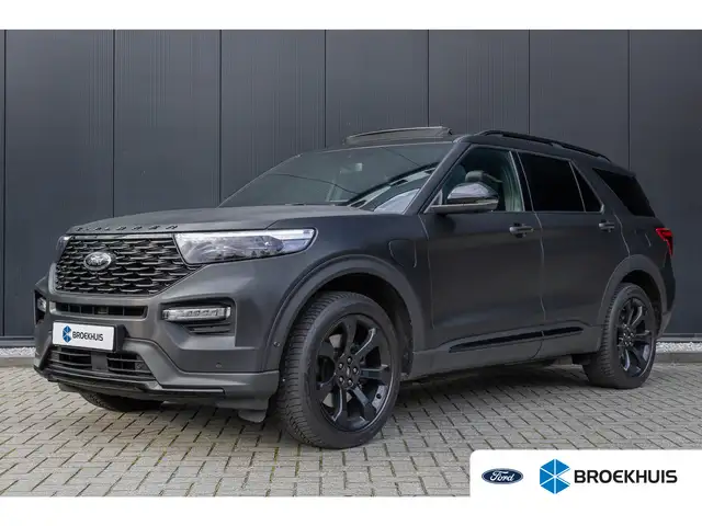 Ford Explorer 3.0 V6 E.B. PHEV ST-Line Mat Zwart gewrapt | 21 In