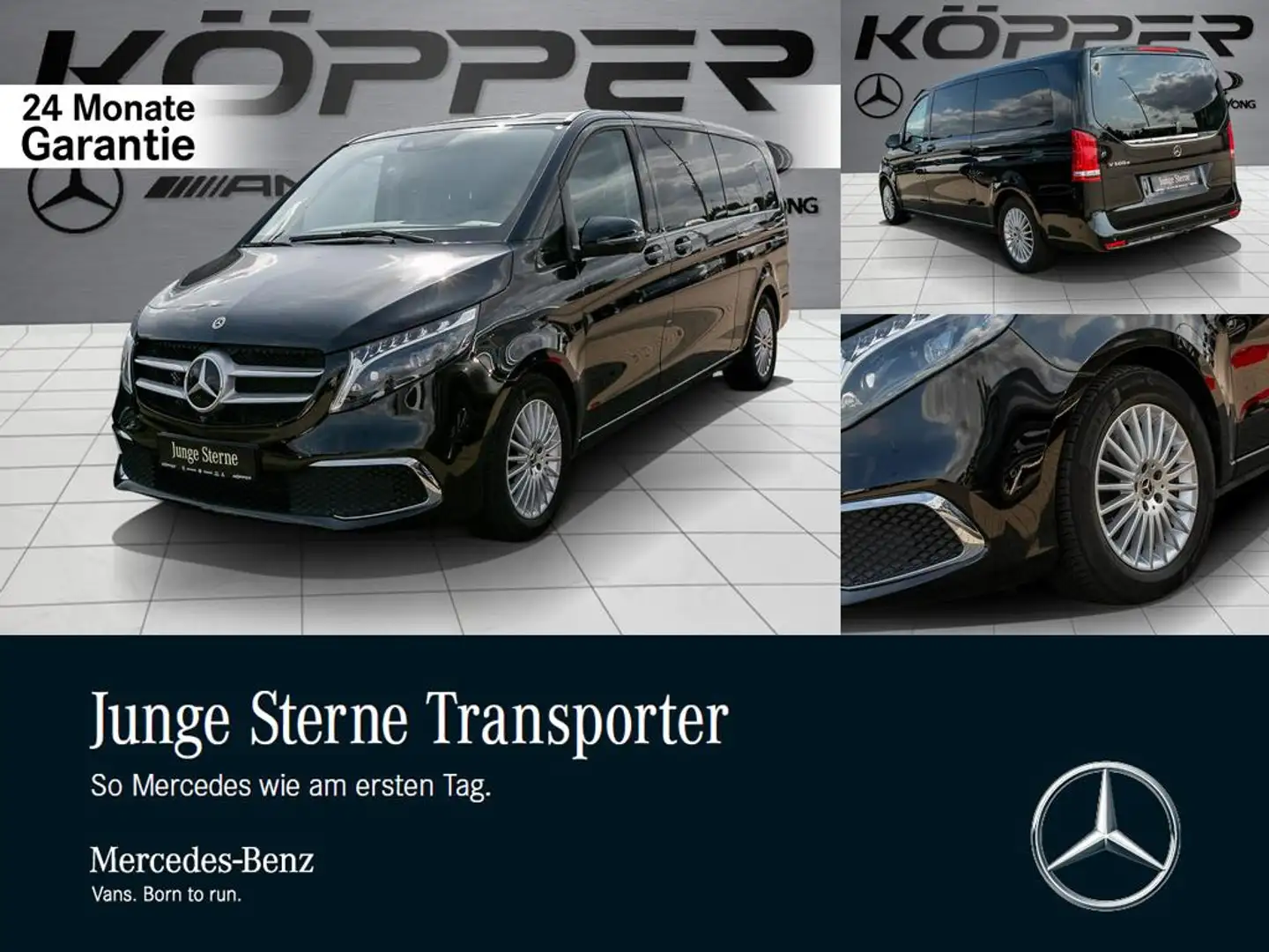 Mercedes-Benz V 300 d EDITION XXL 8-Sitz Leder AHK Avantgarde Schwarz - 1