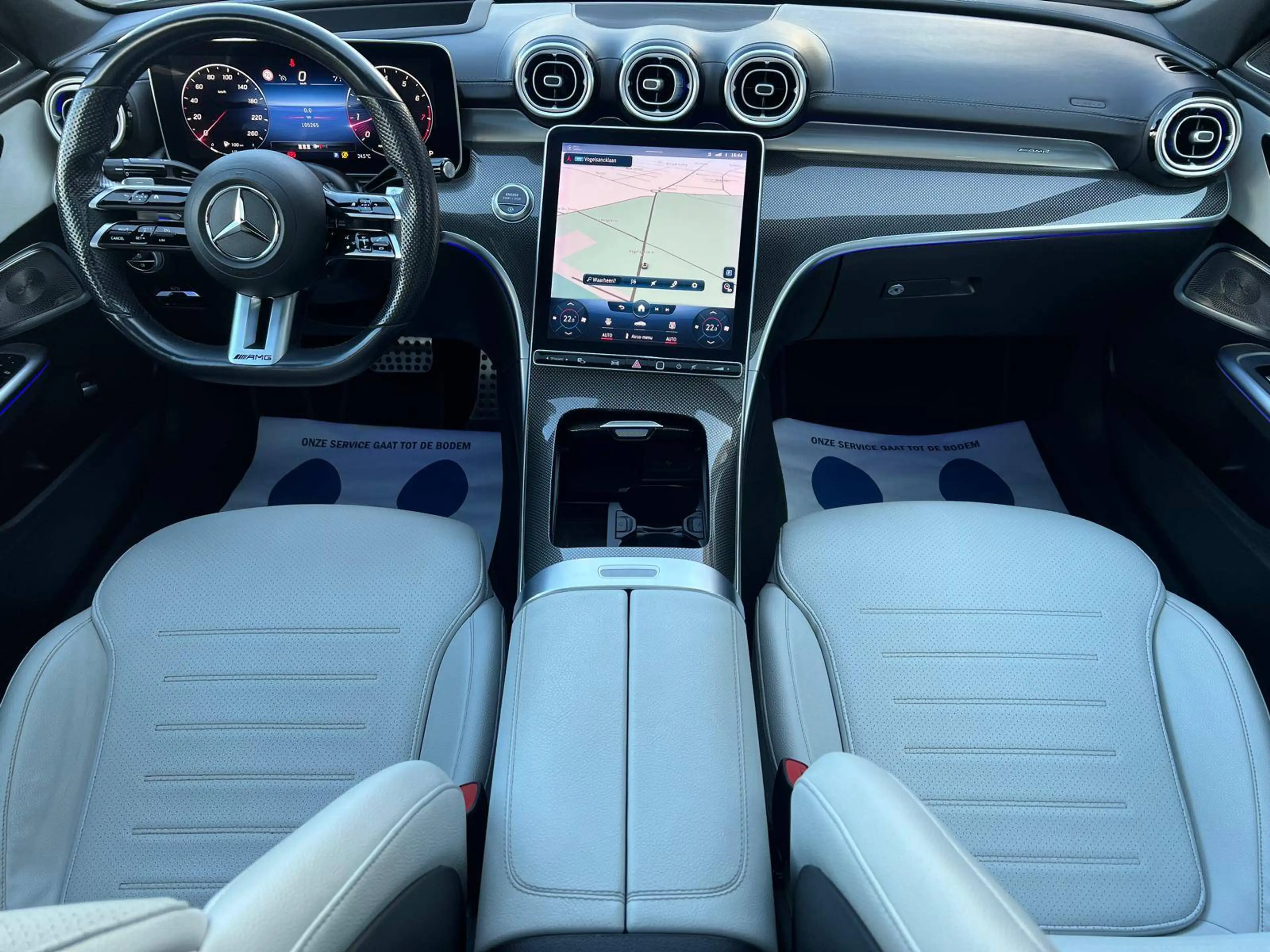 Mercedes-Benz C 180 AMG Line C63 Look- Uitlaatsysteem! Pano- 360°camera- HeadUp- FuLL- Garantie! — photo 12