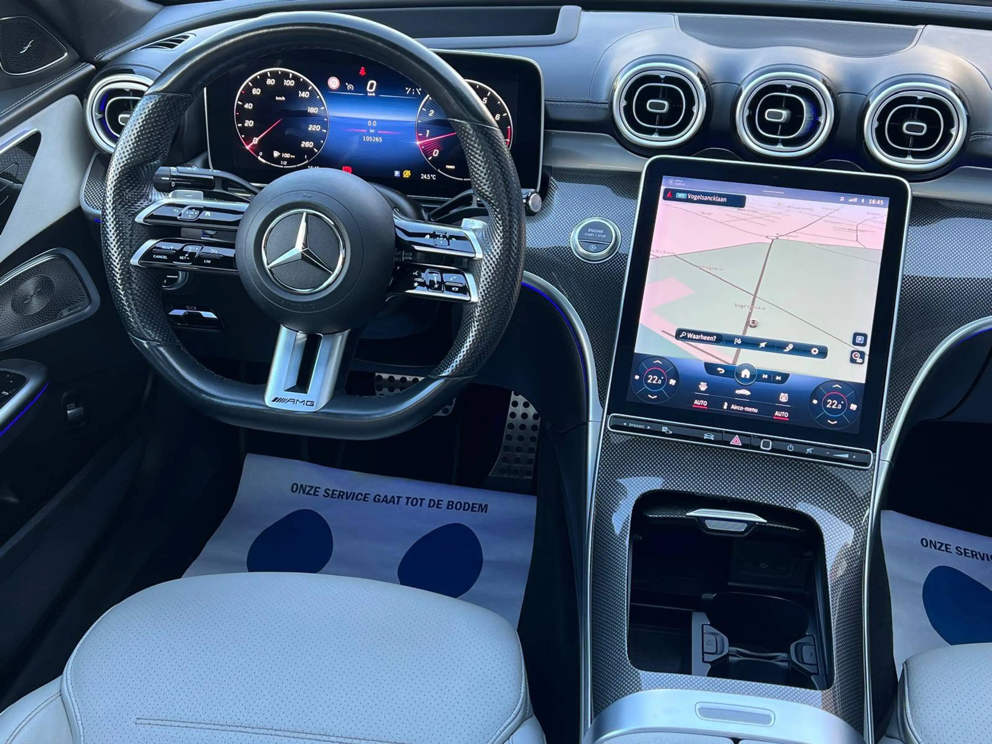Mercedes-Benz C 180 AMG Line C63 Look- Uitlaatsysteem! Pano- 360°camera- HeadUp- FuLL- Garantie! — photo 13