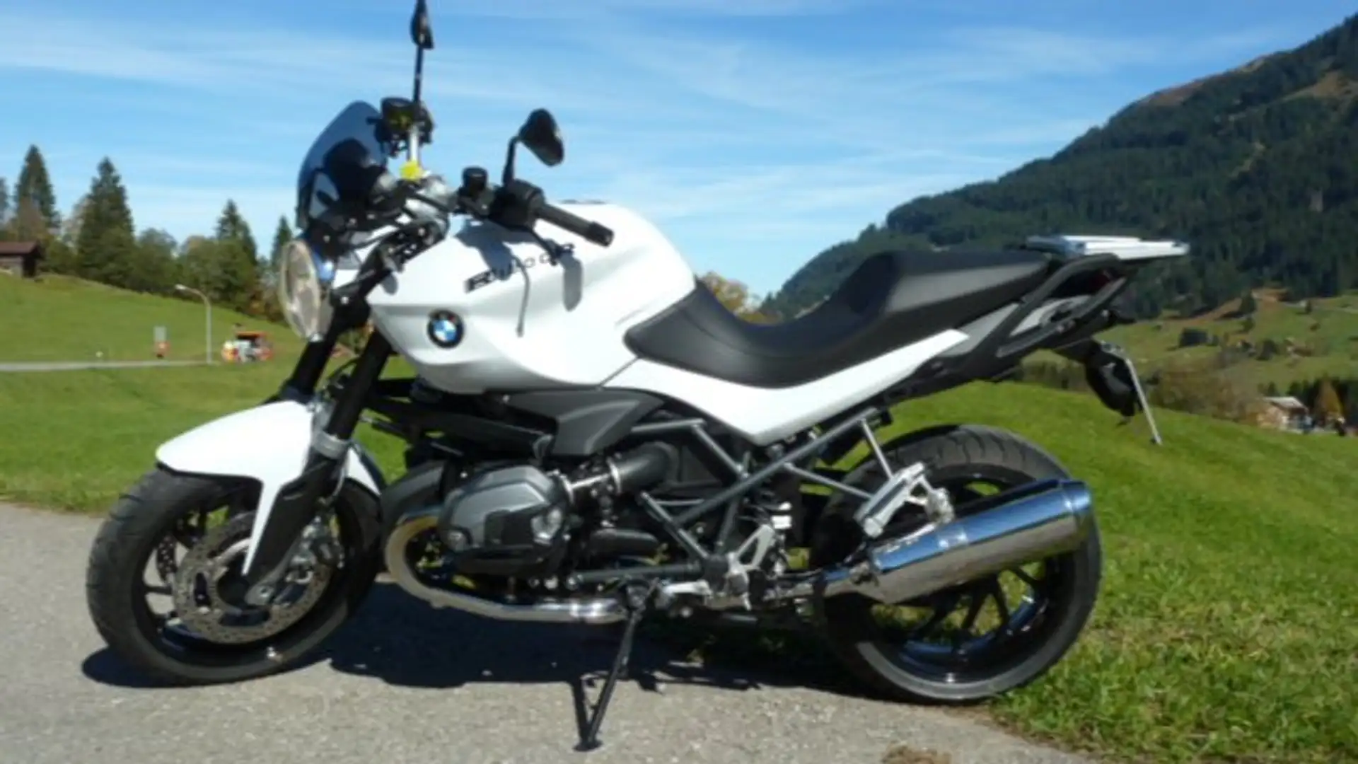 BMW R 1200 R BMW R1200R Darkwhite Blanc - 1