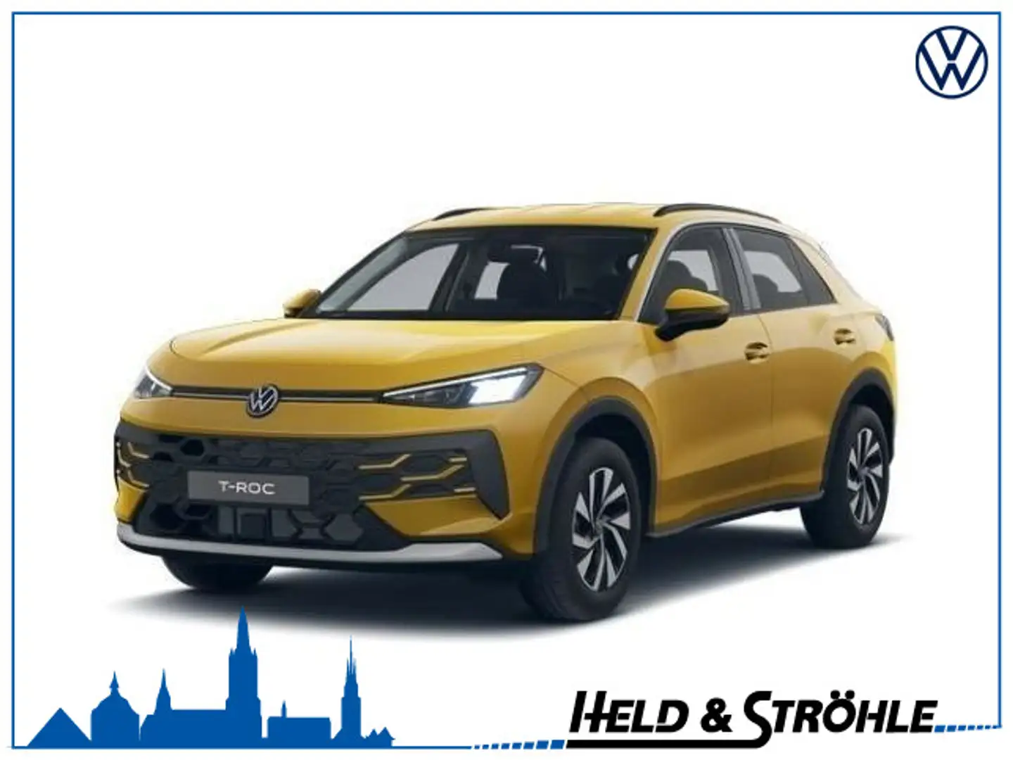 Volkswagen T-Roc Der neue T-Roc Life > Sonderleasing bis 31.12.25 Gelb - 1