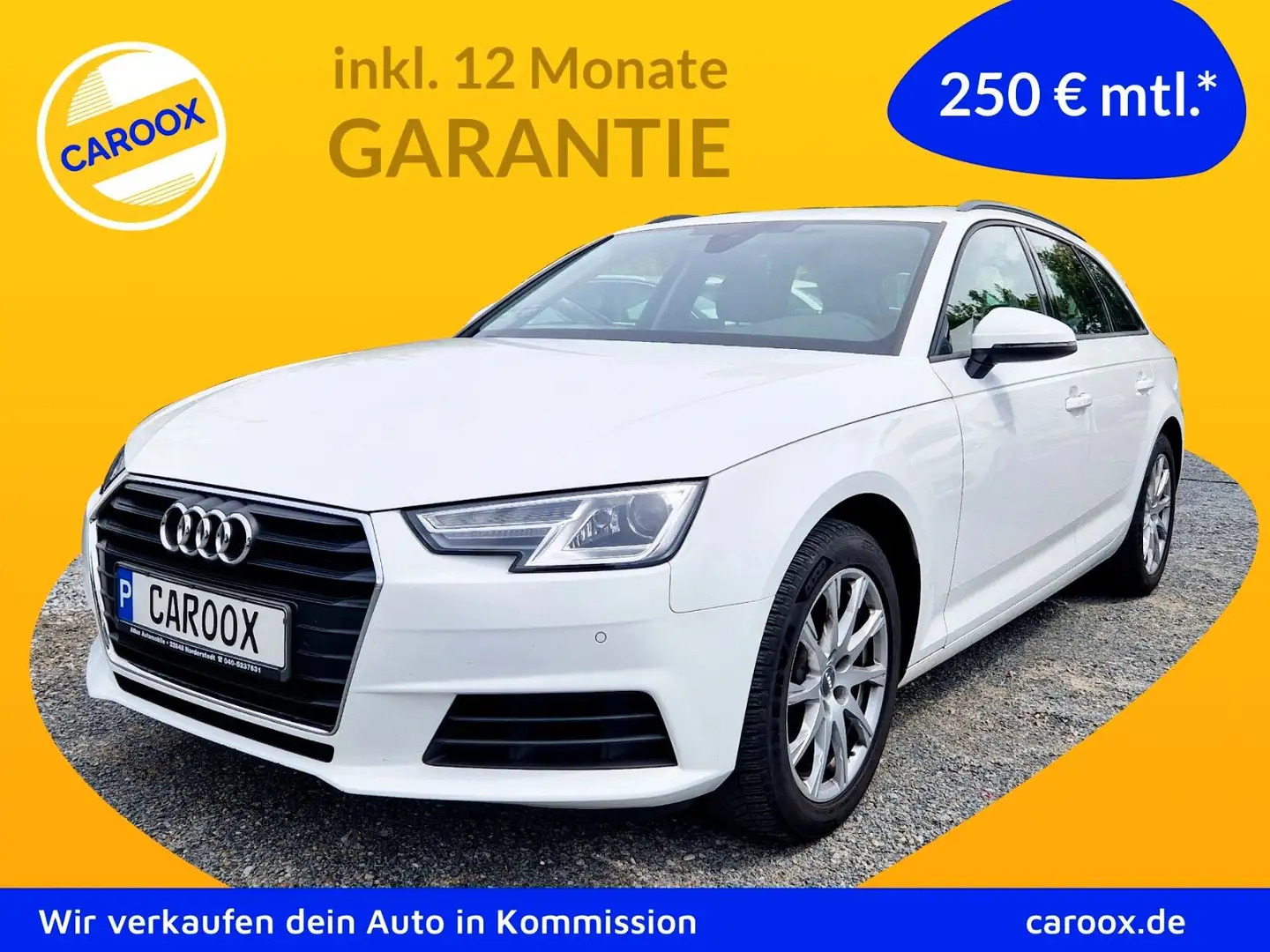 Audi A4 Avant 40 TFSI S-tronic PANO NAVI AHK Weiß - 1