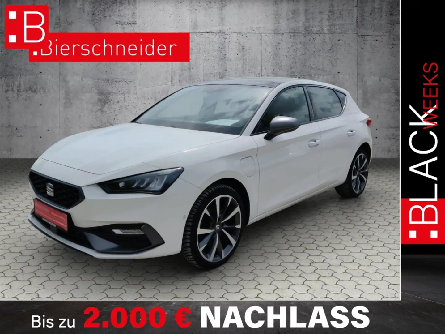 SEAT Leon 1.4 TSI DSG e-Hybrid FR PANO NAVI LED KAMERA SHZ G Wit - 1