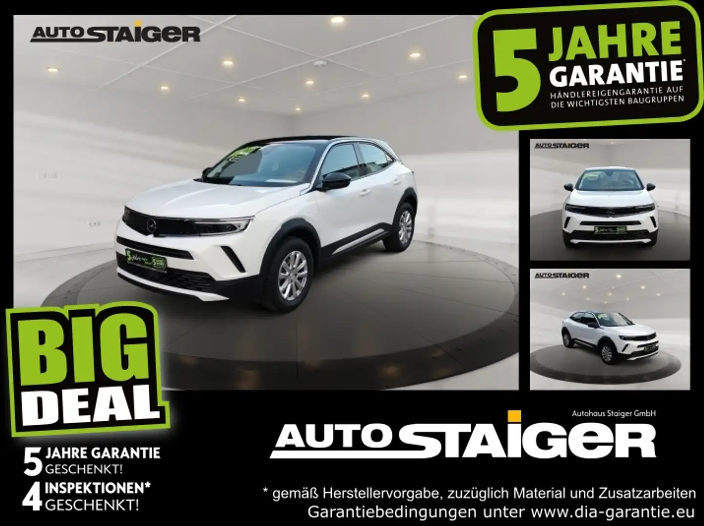Opel Mokka 1.2 Turbo Allwetter*Winterpaket*Parksens Weiß - 1