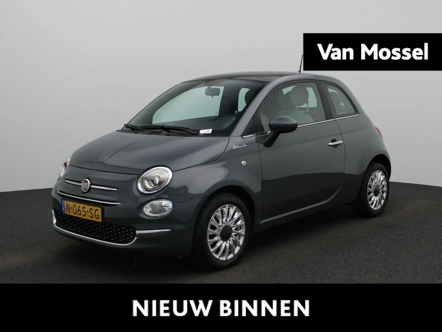 Fiat 500 1.0 Hybrid Dolcevita PANO | HALF LEER | MEDIA SCHE Grijs - 1