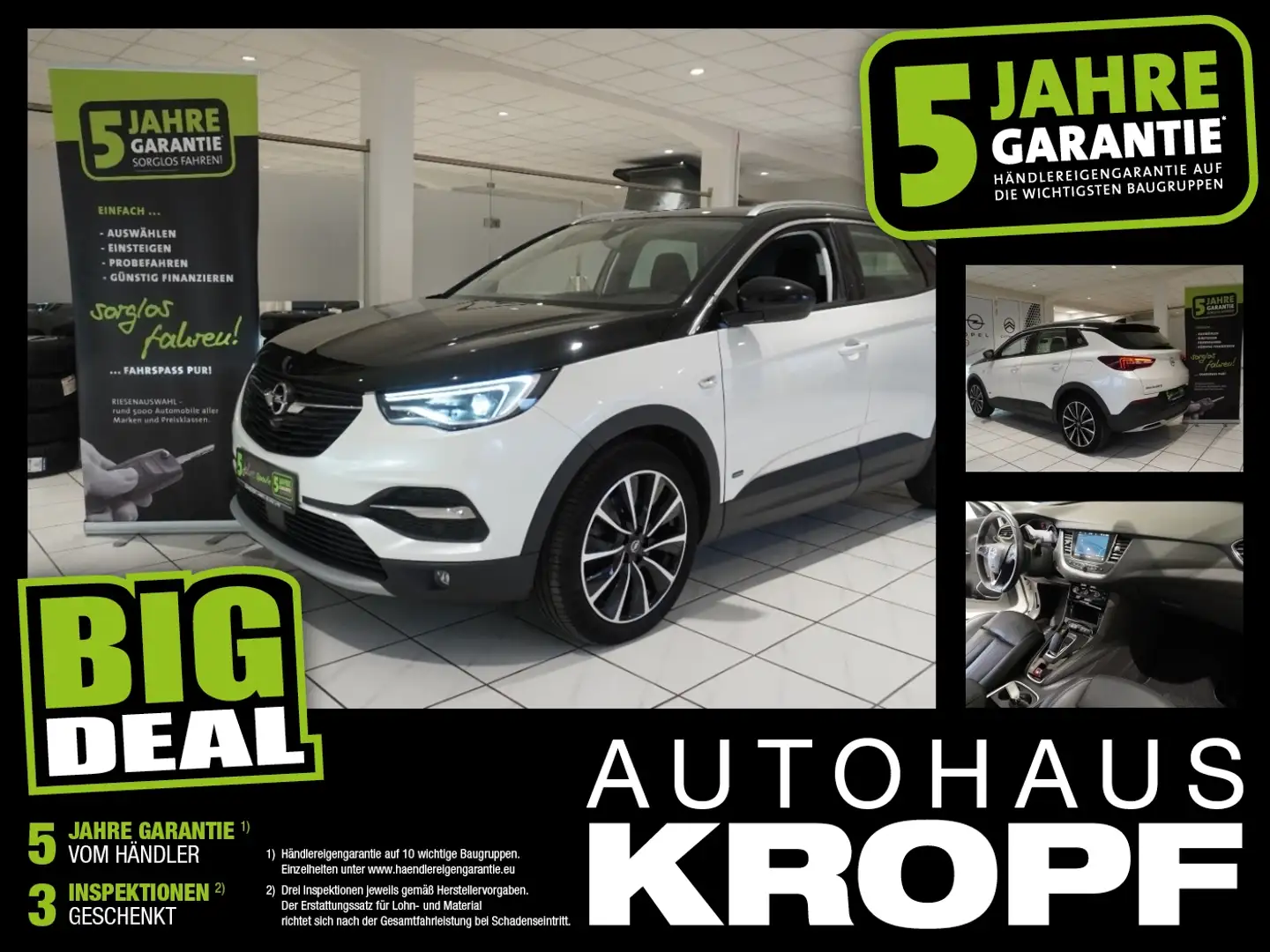 Opel Grandland 1.6 Turbo Navi,Sitzheizung,Parkpilot, Weiß - 1