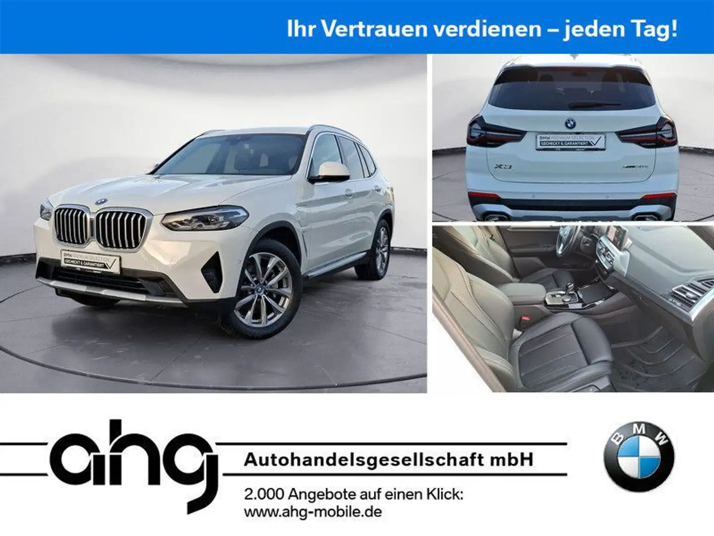 BMW X3 xDrive30e Navi Head-Up AHK RFK Komfortzugang Weiß - 1