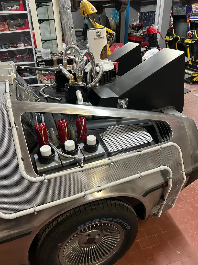 Delorean DMC-12 Bttf Ritorno Al Futuro Replica Tutta Nuova Silber - 2