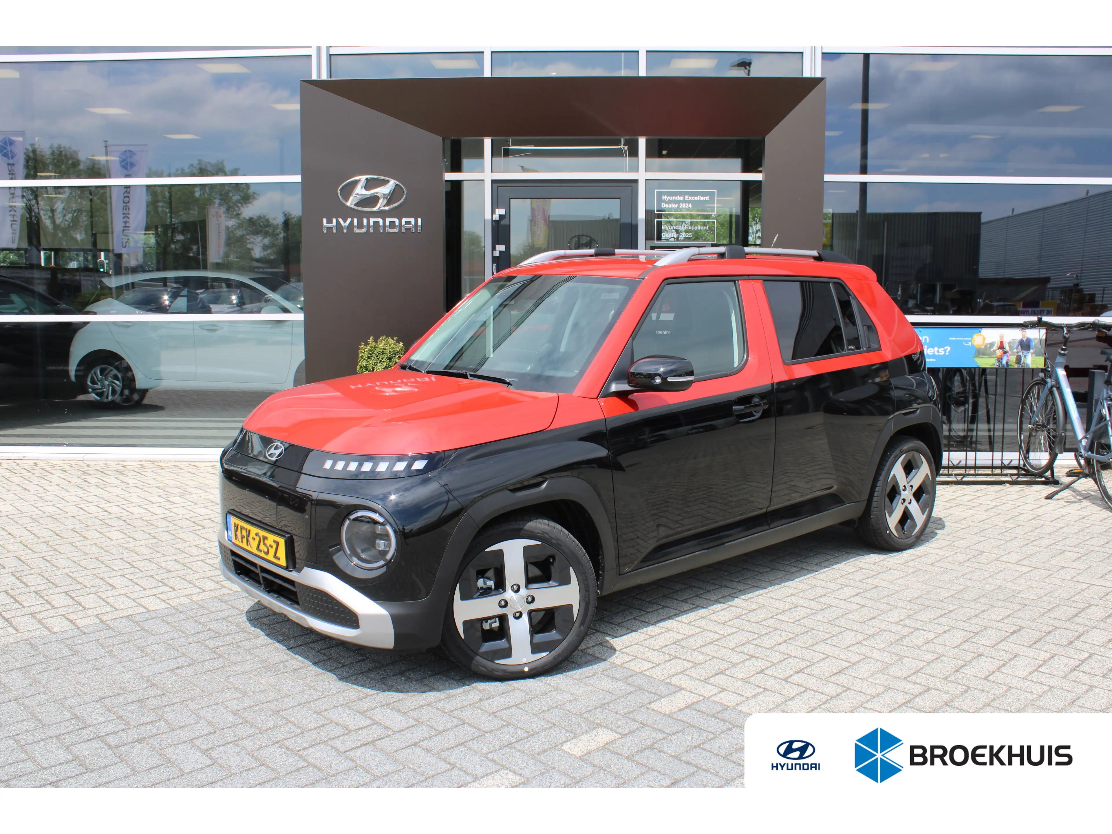 Hyundai Inster Evolve Sky 49 kWh | Tweekleurig| Glazen dak | Stoe