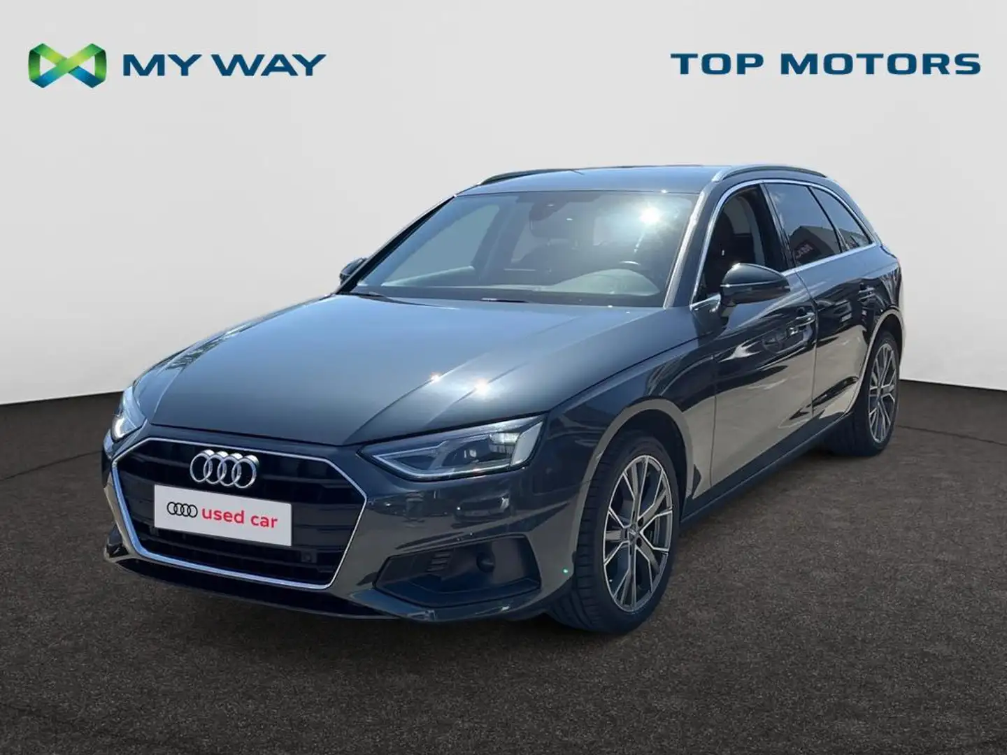 Audi A4 Avant TDI 163pk*AUTOMAAT*TREKHAAK*CARPLAY*GPS*BLUE Grijs - 1