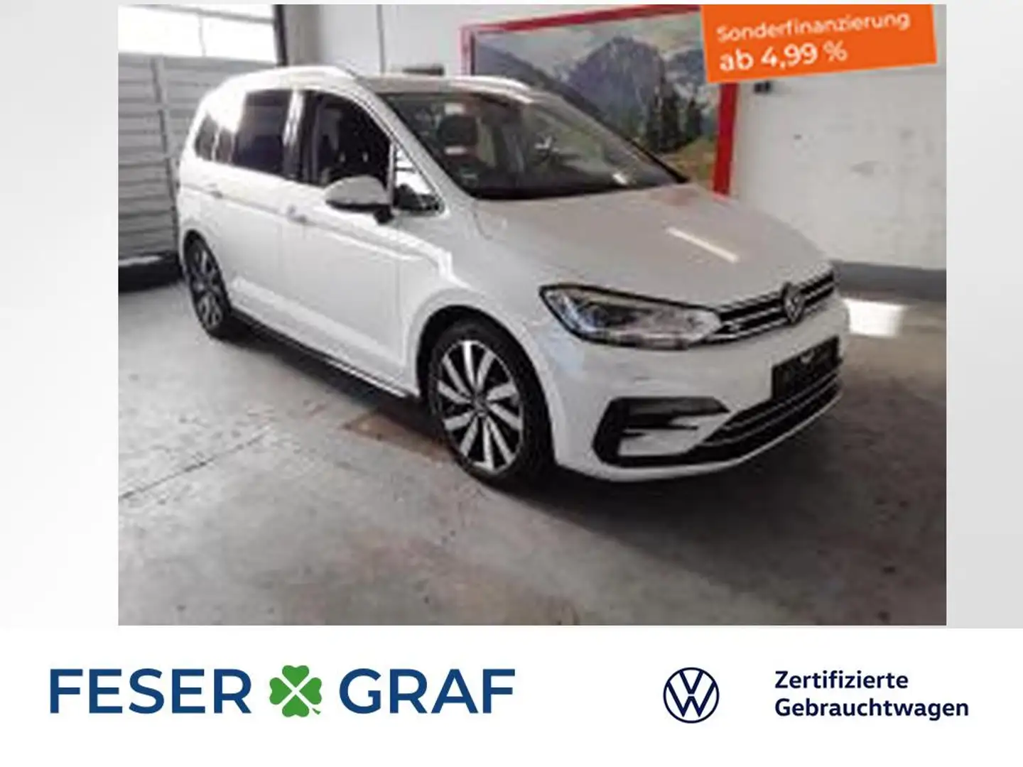 Volkswagen Touran MOVE 2.0 TDI 7-DSG KAMERA KESSY LED ACC Weiß - 1