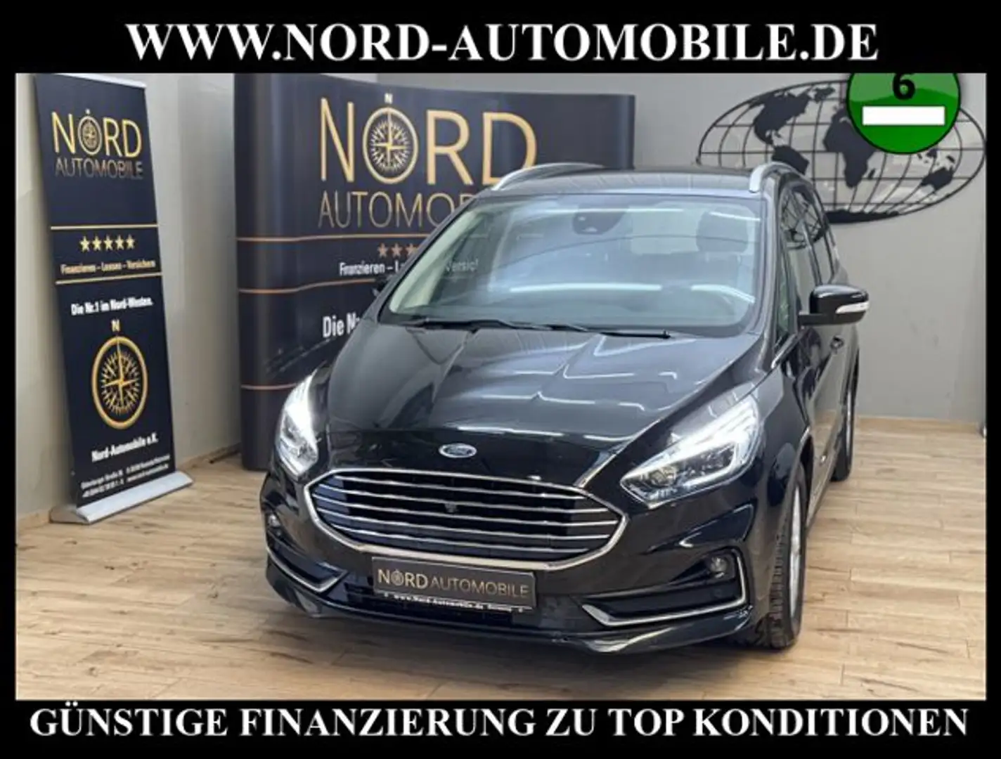 Ford Galaxy Titanium 4x4 AWD*7-SITZE*AHK*LEDER*UPE:57 Czarny - 1
