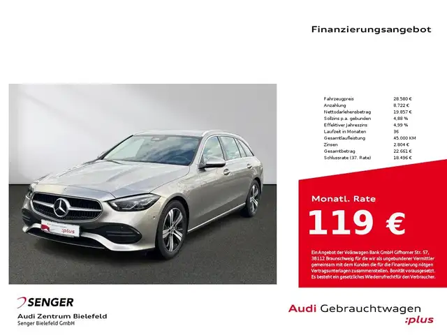 Mercedes-Benz C 180 T Klimaautomatik Rückfahrkamera Navi