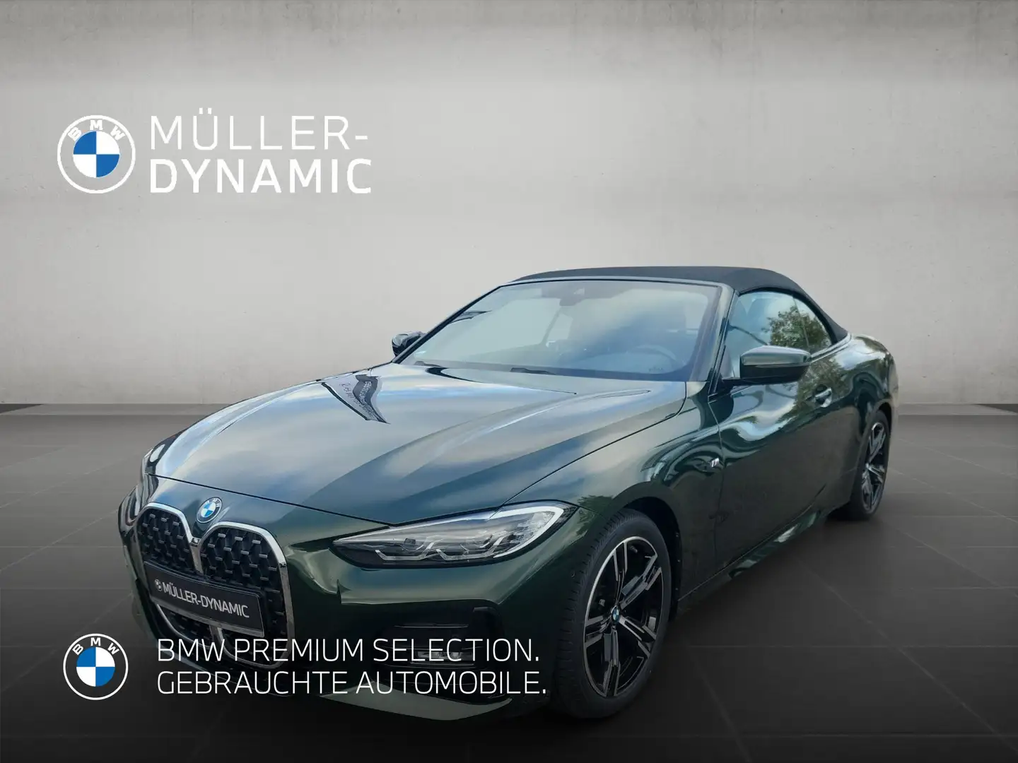 BMW 420 i CABRIO M SPORT RÜCKFAHR HIFI KOMFORTZUG Vert - 1