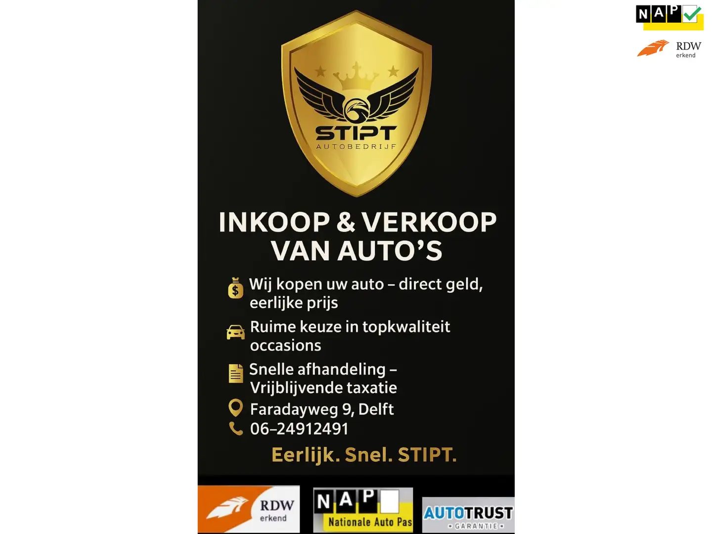 Peugeot 107 | 1.0 | 5 DRS | Airco | Elek.Ramen | CarPlay | APK Schwarz - 1