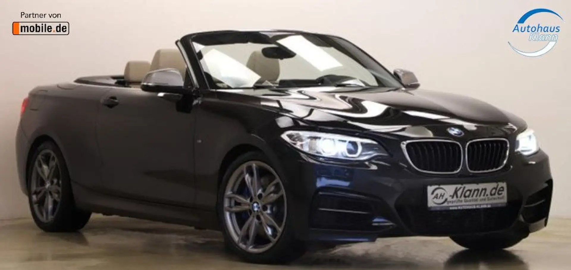 BMW 235 3.0 326PS Cabrio Memory Navi H&K M-ESD Noir - 2