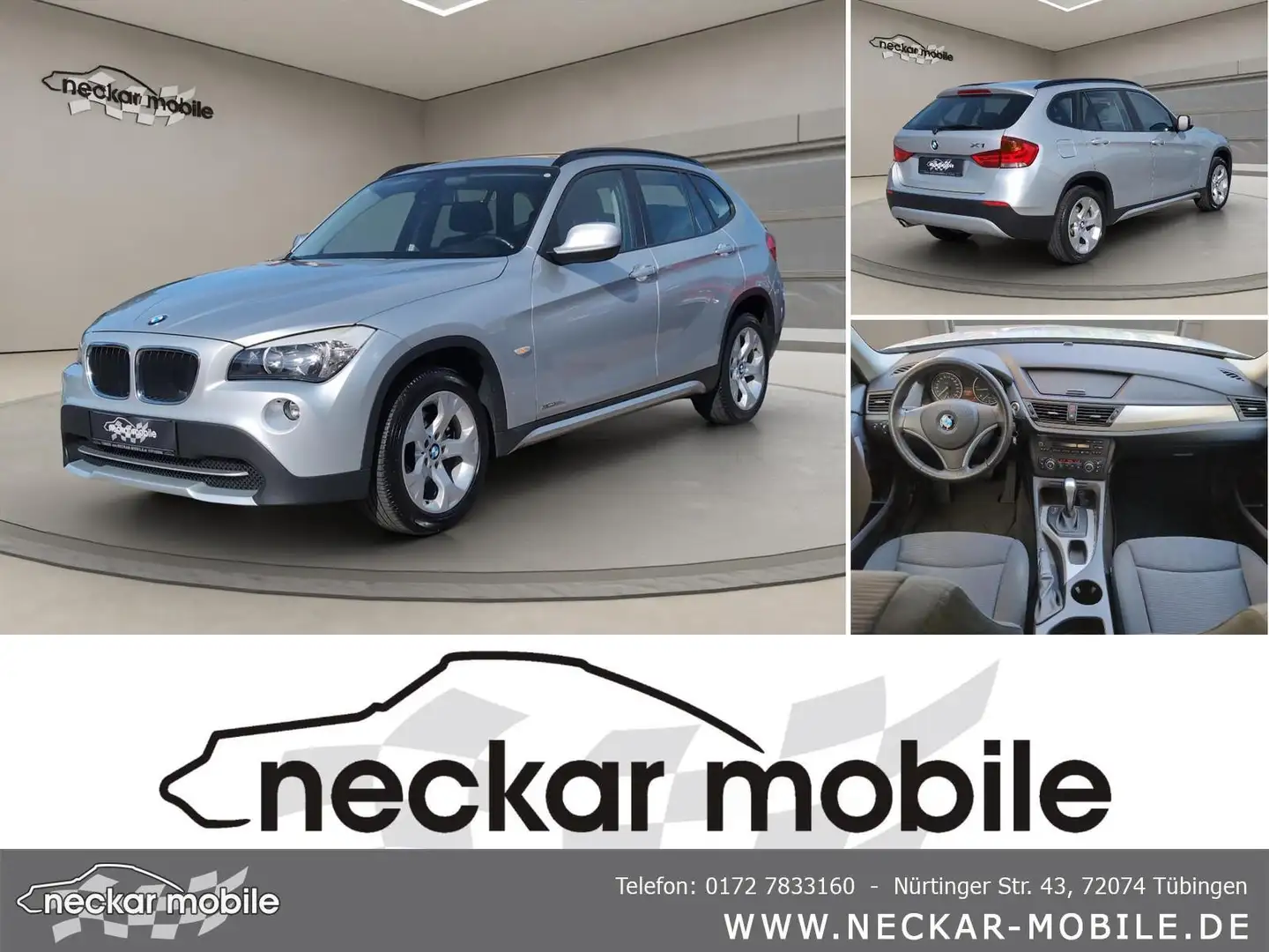 BMW X1 18d xDrive Autom. PDC Argent - 1