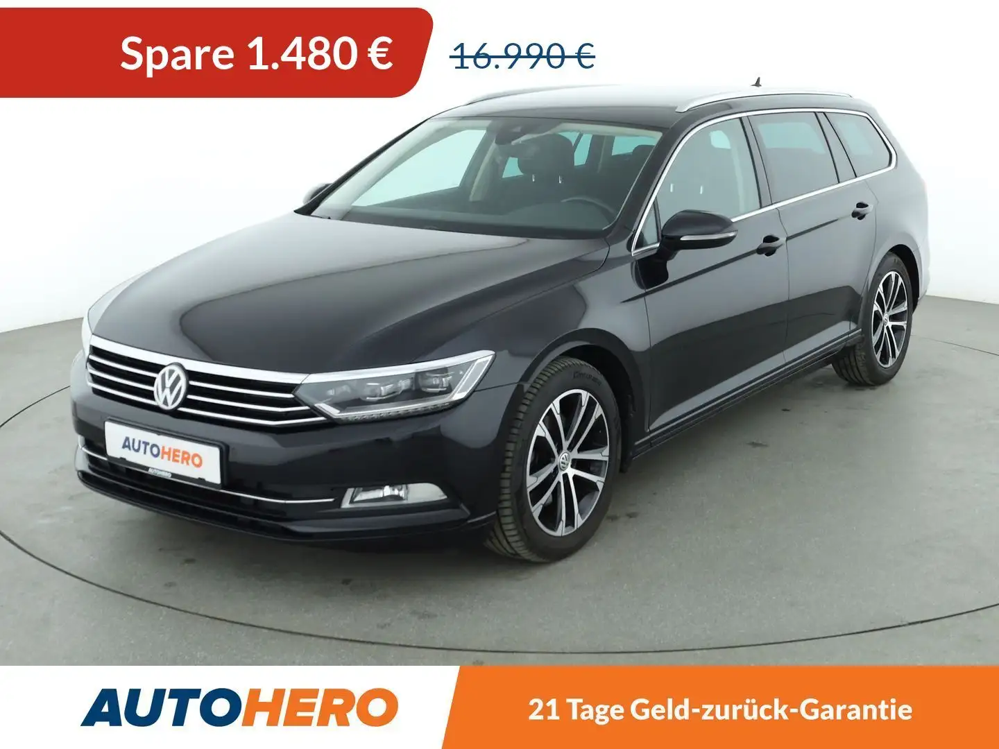 Volkswagen Passat 1.6 TDI Comfortline BlueMotion*NAVI*CAM* Schwarz - 1