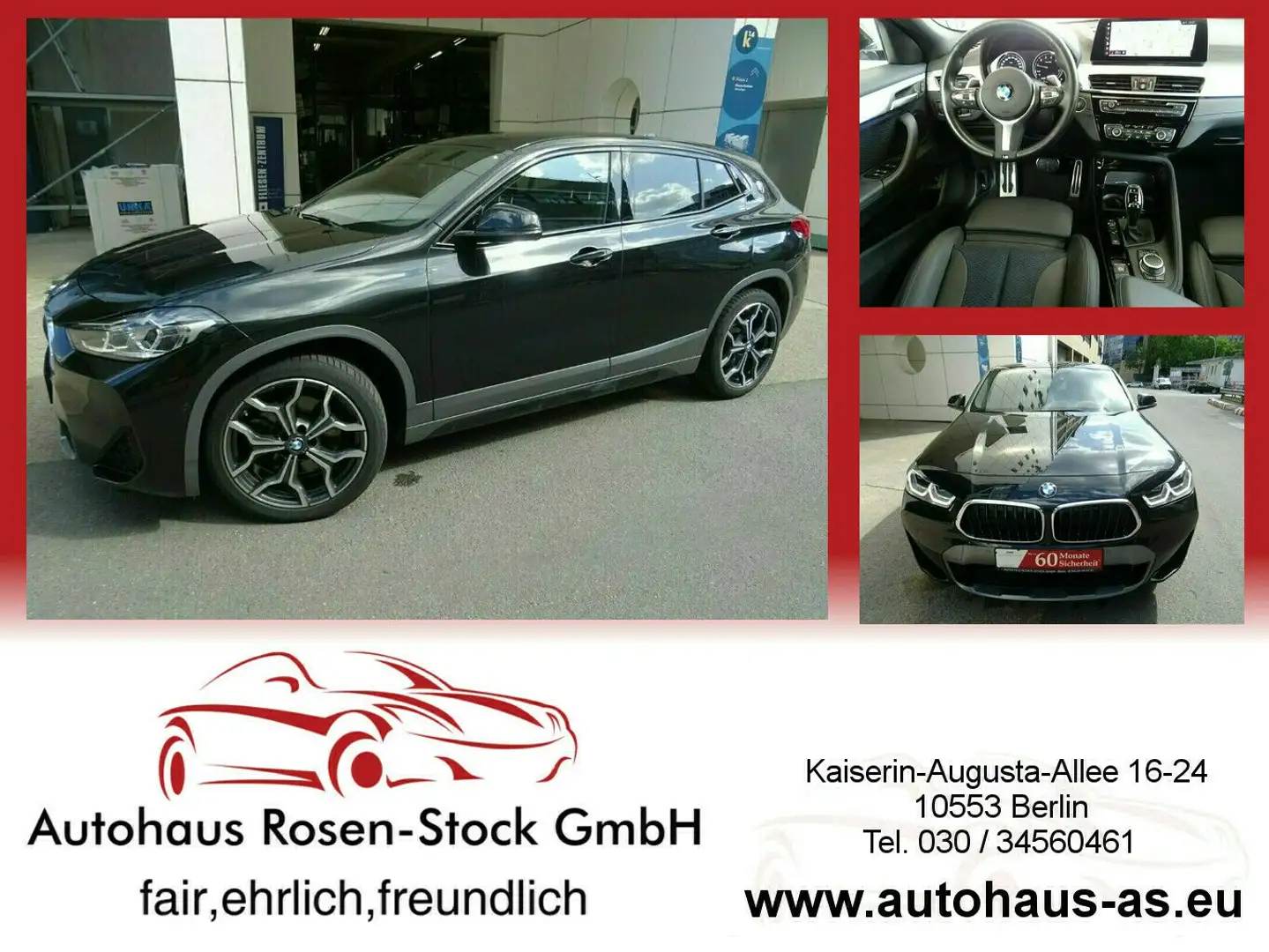 BMW X2 xDrive 20i M-Sport X SAG,ACC,AHK,NavPlus,Kamera Schwarz - 1